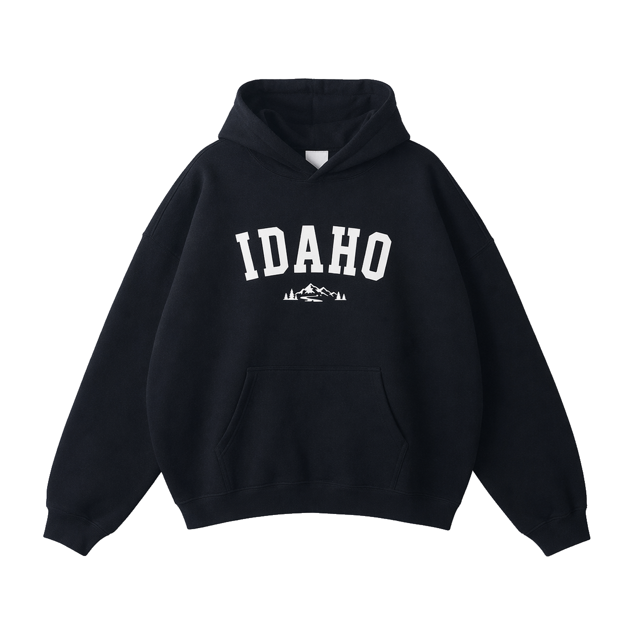 Collection 9 Idaho Oversize Fleeced Hoodie - Black front