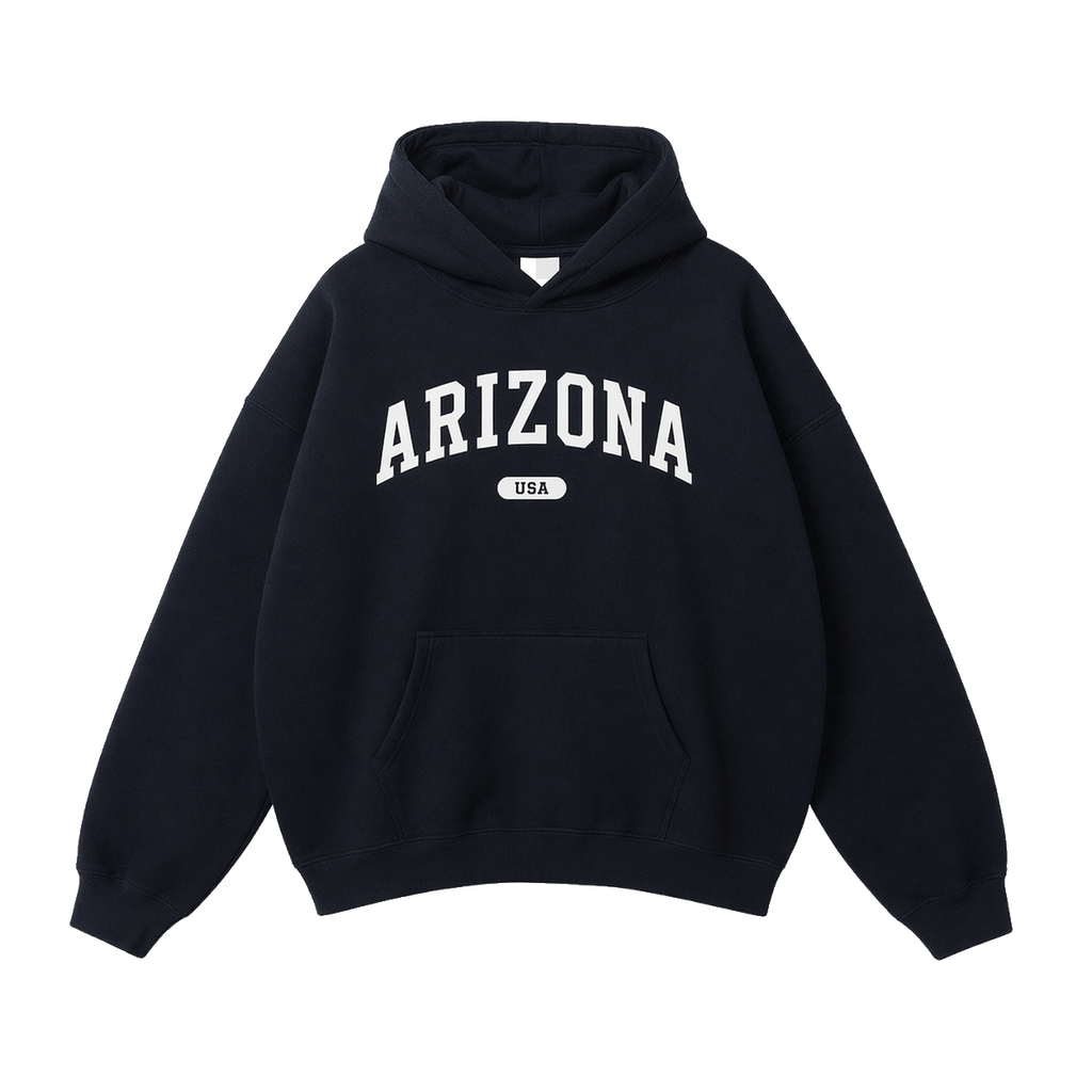 Collection 4 Arizona Oversize Fleeced Hoodie - Black front