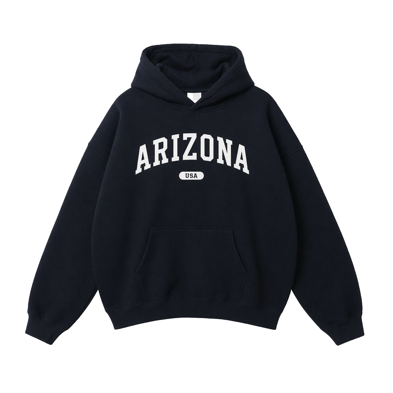 Collection 4 Arizona Oversize Fleeced Hoodie - Black front