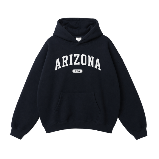 Collection 4 Arizona Oversize Fleeced Hoodie - Black front