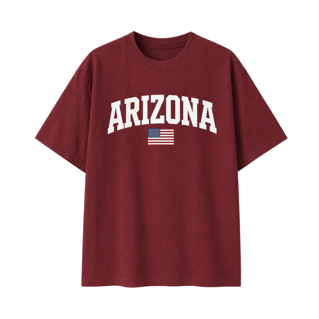 Collection 2 Arizona Essential Cotton T-Shirt - Wine Gray front