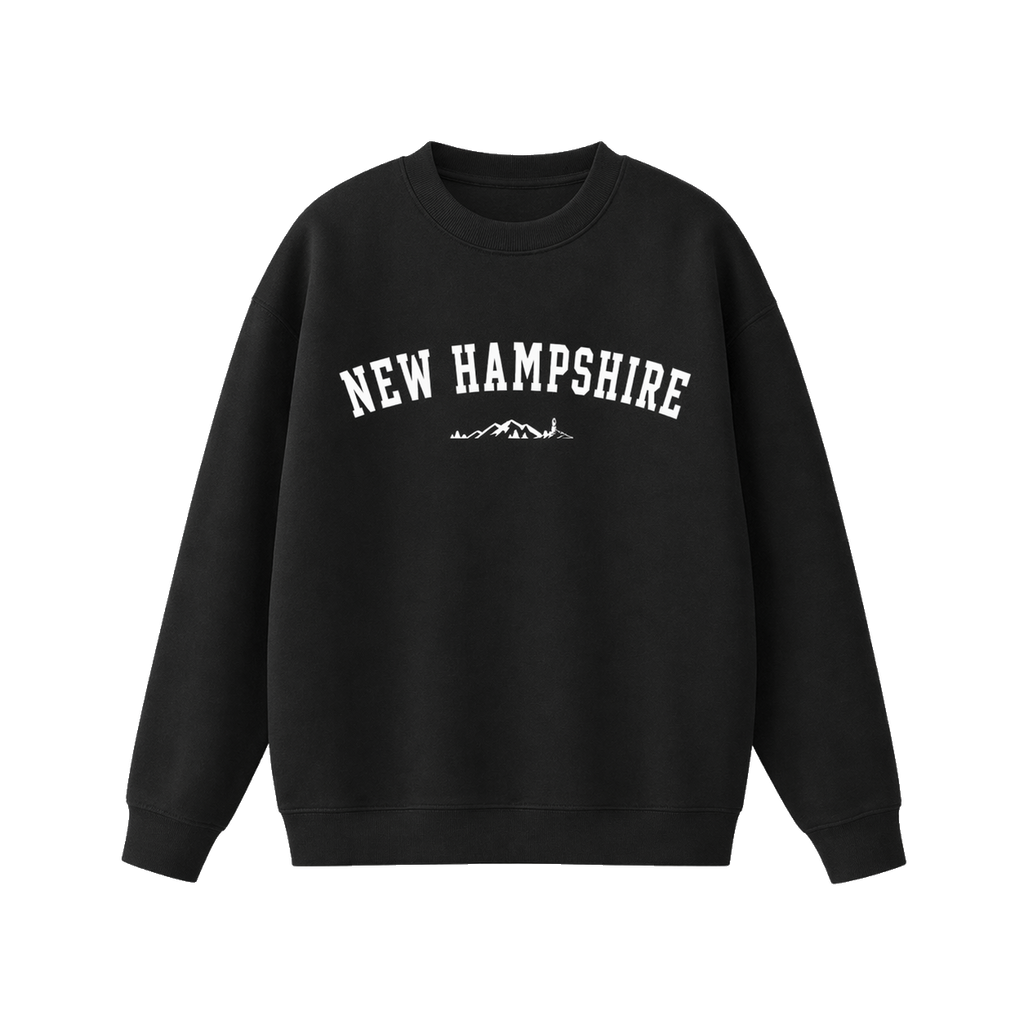 Collection 9 New Hampshire Essential Heavyweight Crewneck Sweatshirt - Black front