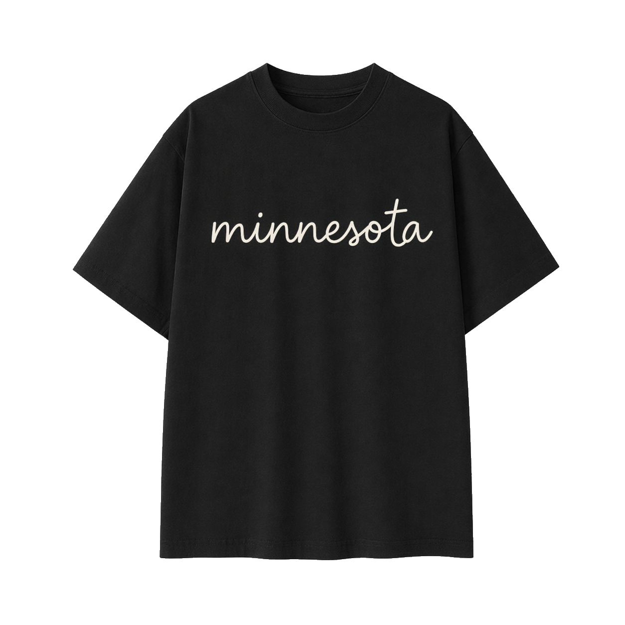 Collection 3 Minnesota Essential Cotton T-Shirt - Black front