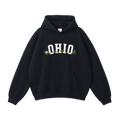 Collection 10 Ohio Oversize Fleeced Hoodie - Black front