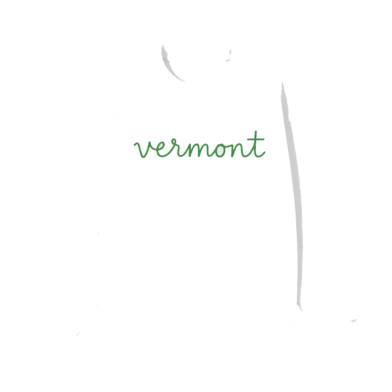 Collection 3 Vermont Essential Heavyweight Crewneck Sweatshirt - White front