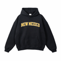 Collection 1 New Mexico Oversize Fleeced Hoodie - Black front