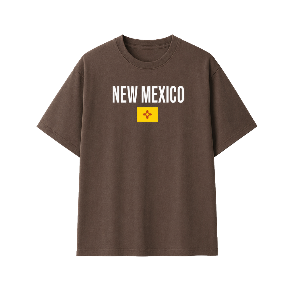 Collection 7 New Mexico Essential Cotton T-Shirt - Coffee front