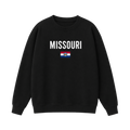 Collection 7 Missouri Essential Heavyweight Crewneck Sweatshirt - Black front