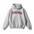 Collection 1 Virginia Oversize Fleeced Hoodie - Flower Gray front