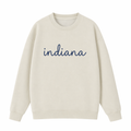 Collection 3 Indiana Essential Heavyweight Crewneck Sweatshirt - Cream front