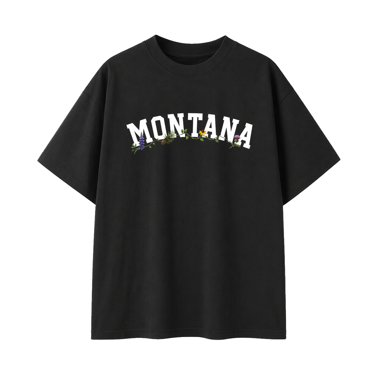 Collection 10 Montana Essential Cotton T-Shirt - Black front