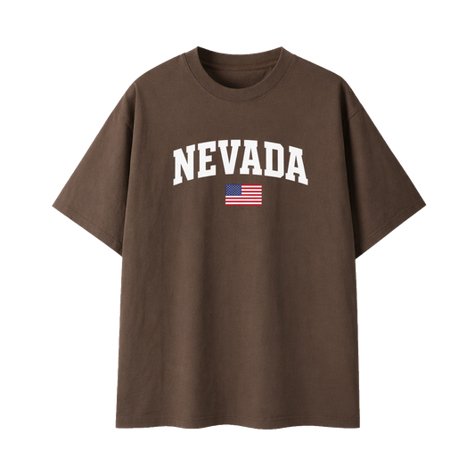 Collection 2 Nevada Essential Cotton T-Shirt - Coffee front