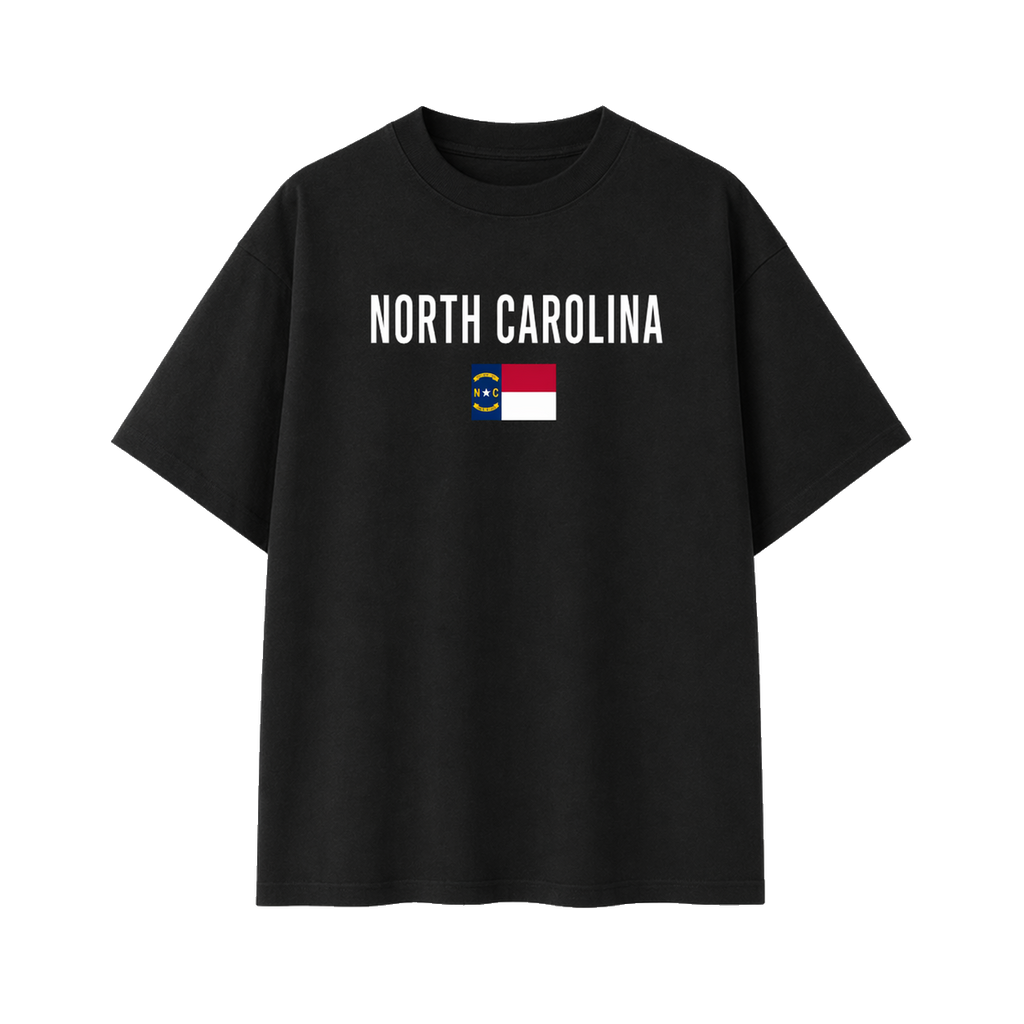 Collection 7 North Carolina Essential Cotton T-Shirt - Black front