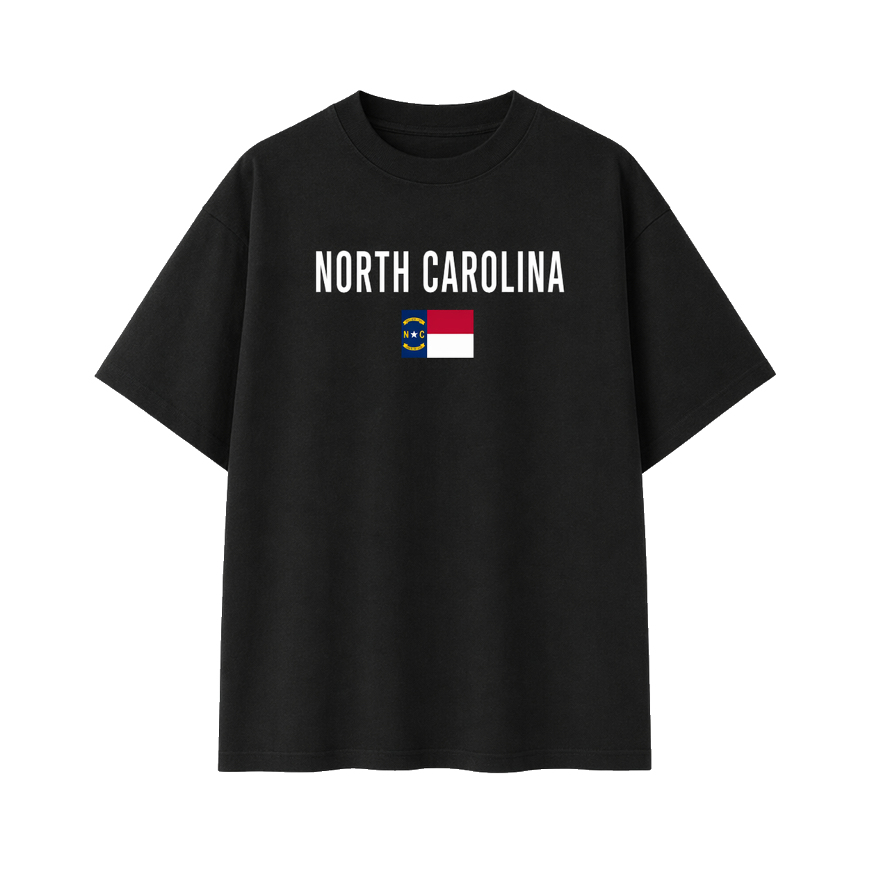 Collection 7 North Carolina Essential Cotton T-Shirt - Black front