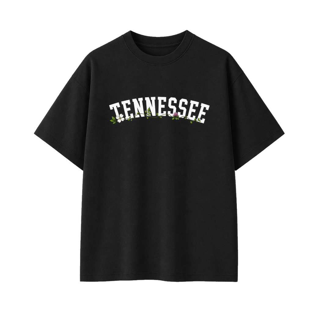 Collection 10 Tennessee Essential Cotton T-Shirt - Black front