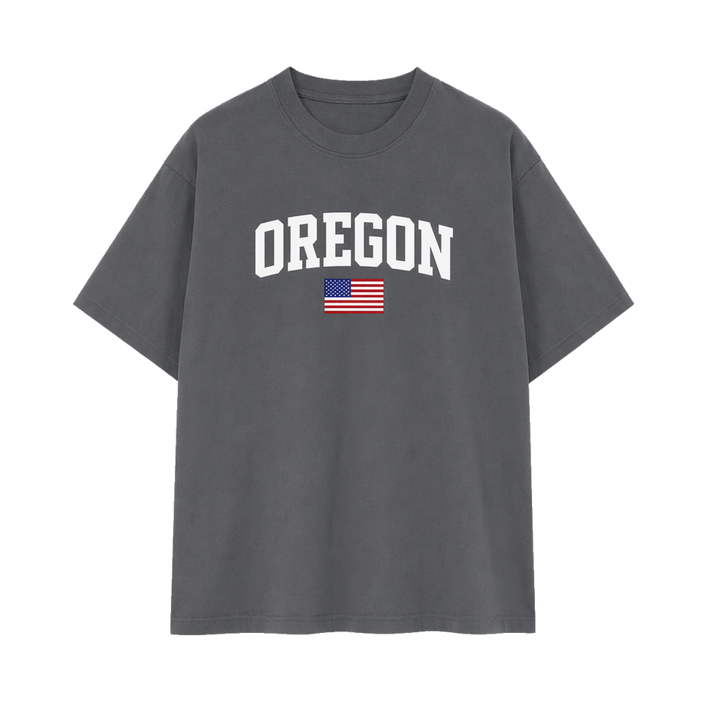 Collection 2 Oregon Essential Cotton T-Shirt - Dark Gray front