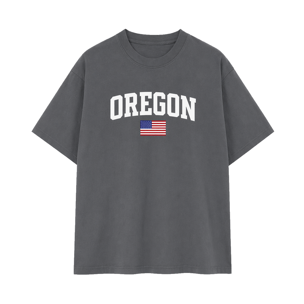 Collection 2 Oregon Essential Cotton T-Shirt - Dark Gray front