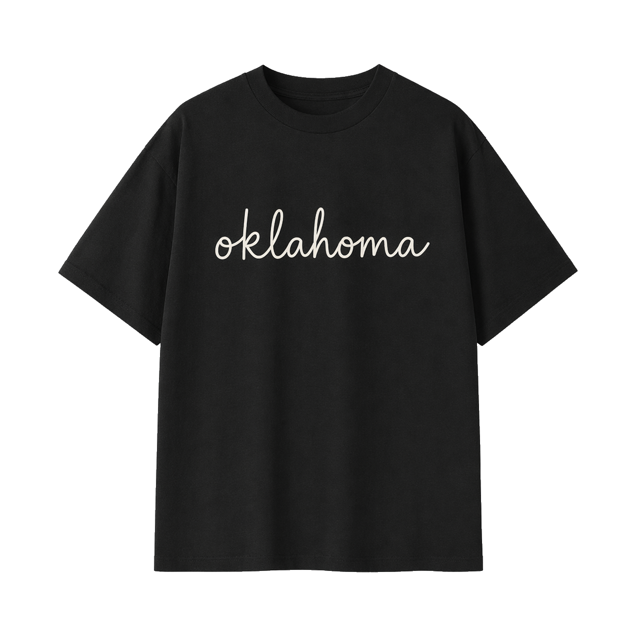 Collection 3 Oklahoma Essential Cotton T-Shirt - Black front