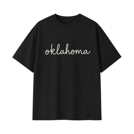 Collection 3 Oklahoma Essential Cotton T-Shirt - Black front