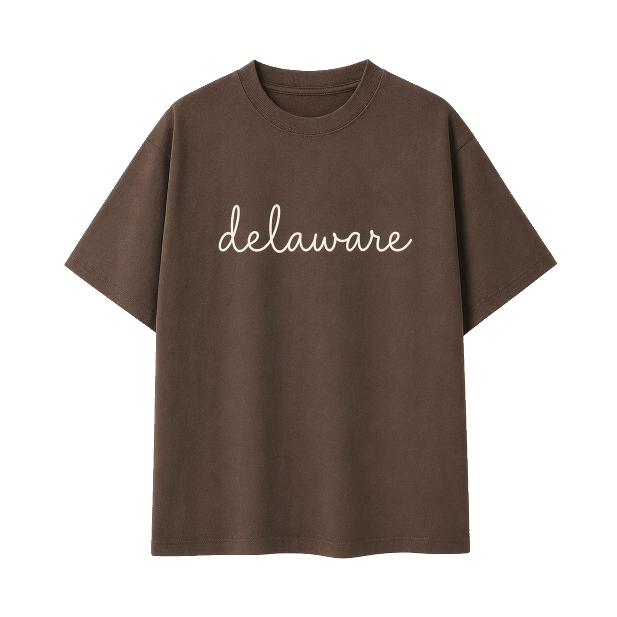 Collection 3 Delaware Essential Cotton T-Shirt - Coffee front