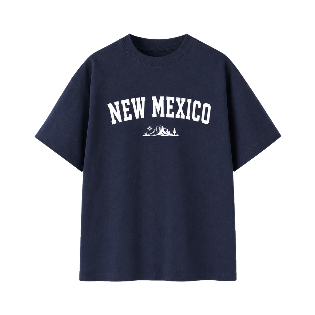 Collection 9 New Mexico Essential Cotton T-Shirt - Navy Blue front