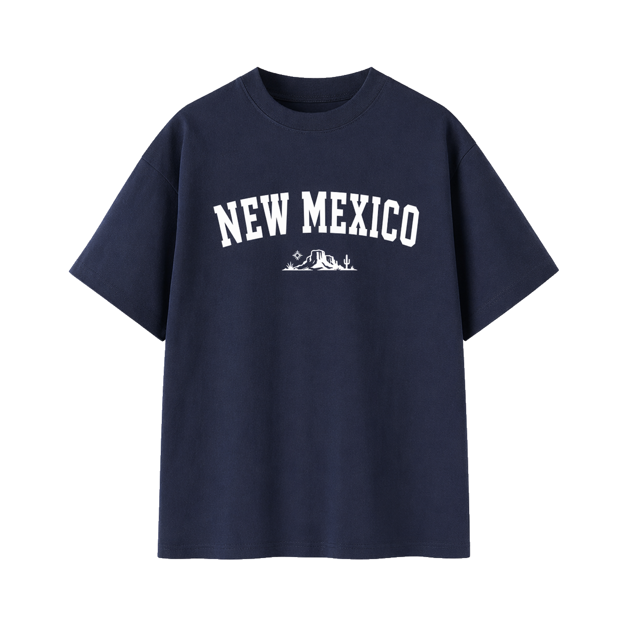 Collection 9 New Mexico Essential Cotton T-Shirt - Navy Blue front