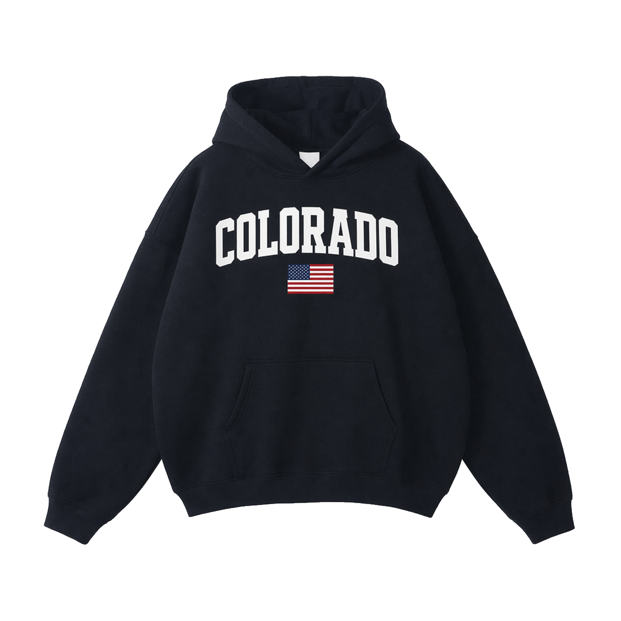 Collection 2 Colorado Oversize Fleeced Hoodie - Black front