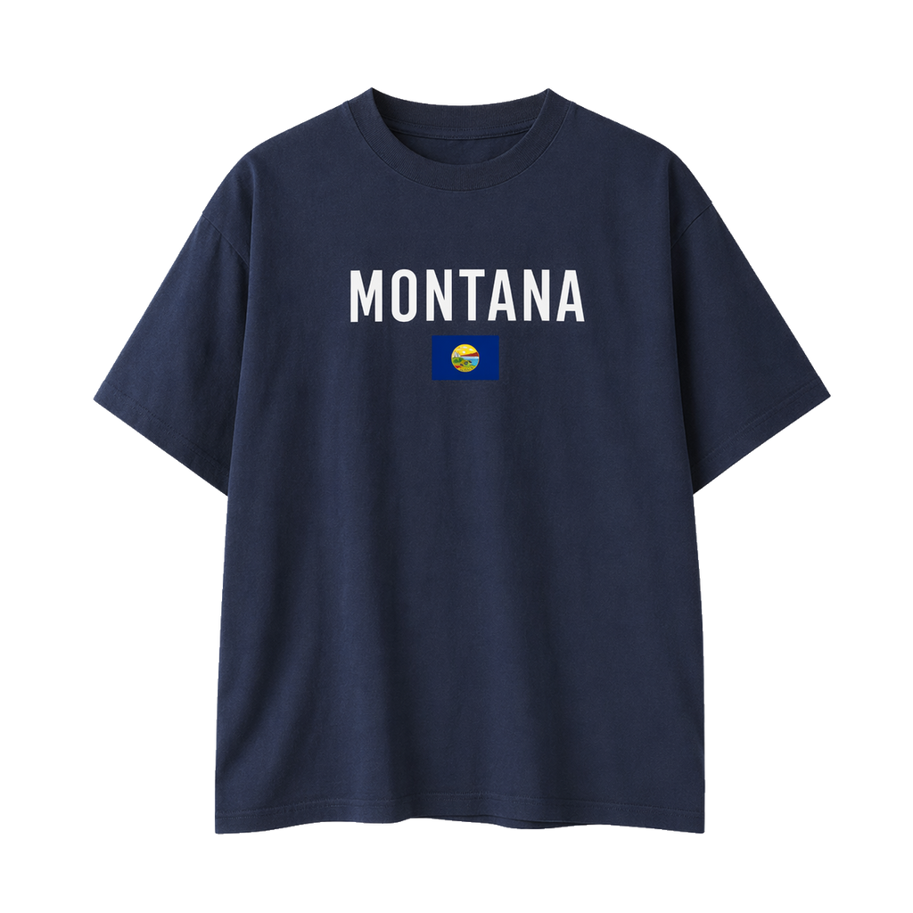 Collection 7 Montana Essential Cotton T-Shirt - Navy Blue front