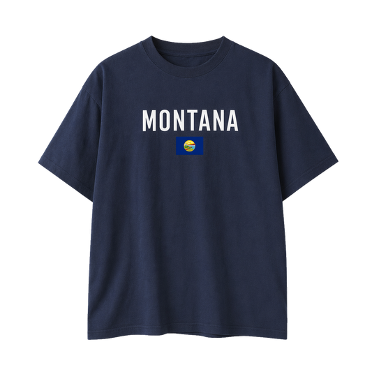 Collection 7 Montana Essential Cotton T-Shirt - Navy Blue front