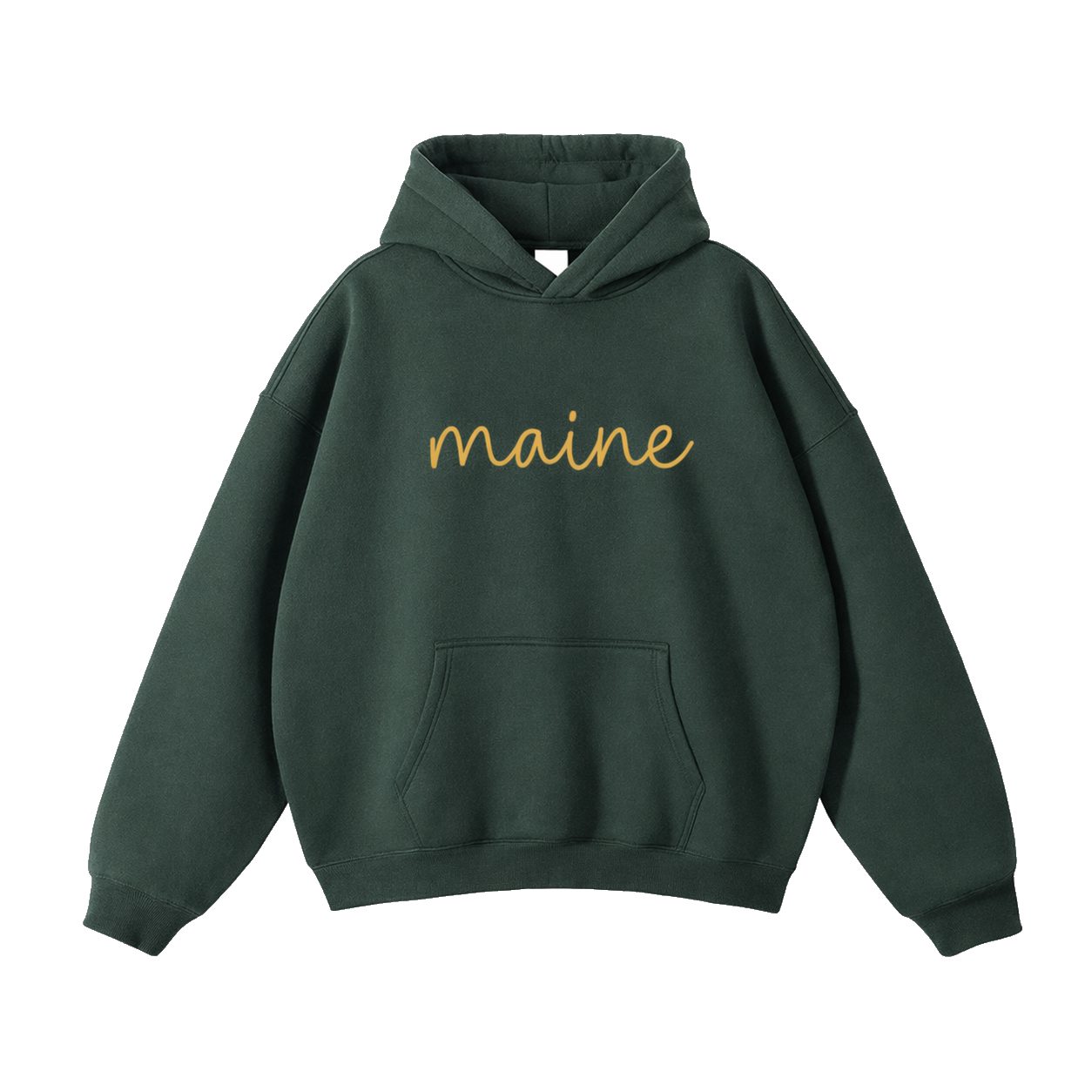 Collection 3 Maine Oversize Fleeced Hoodie - Eden Green front
