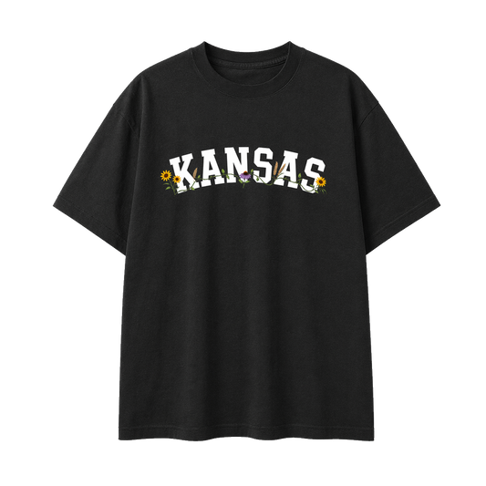 Collection 10 Kansas Essential Cotton T-Shirt - Black front