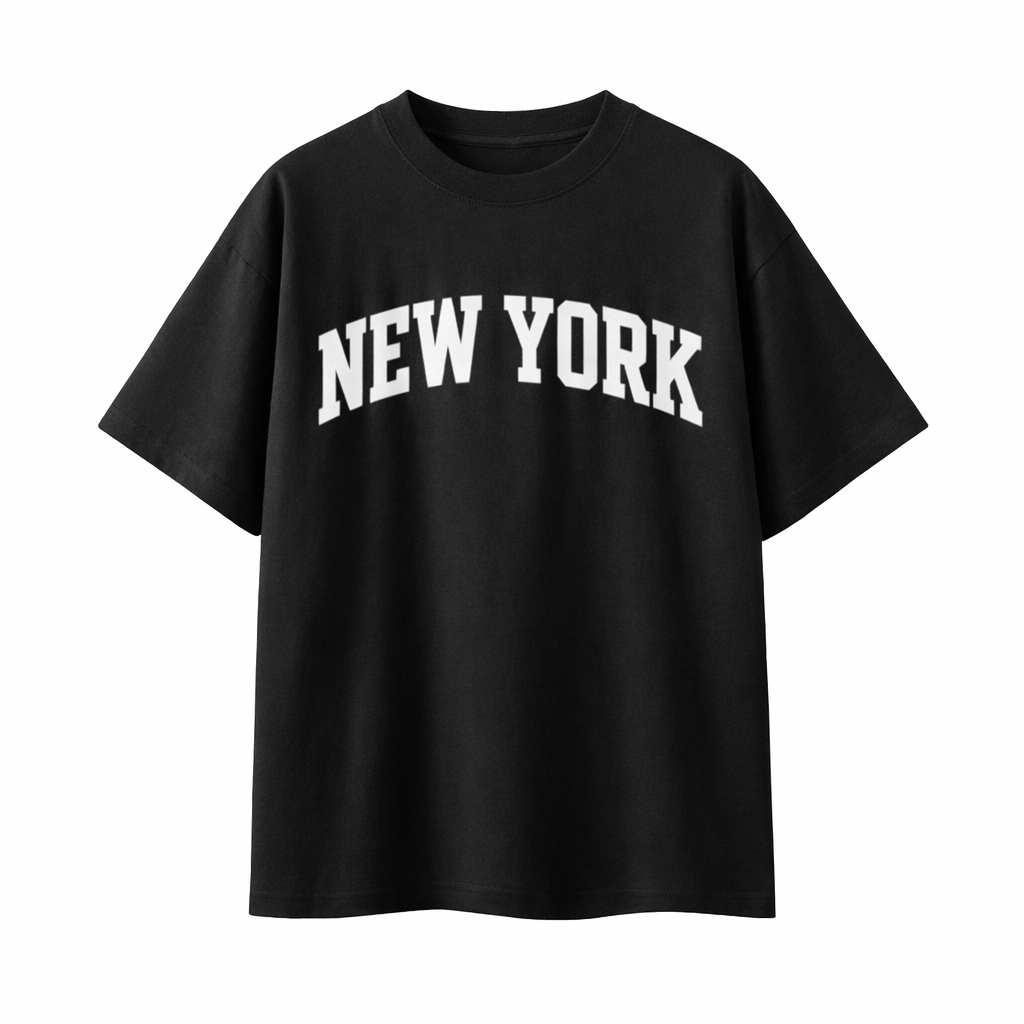 Collection 1 New York Essential Cotton T-Shirt - Black front