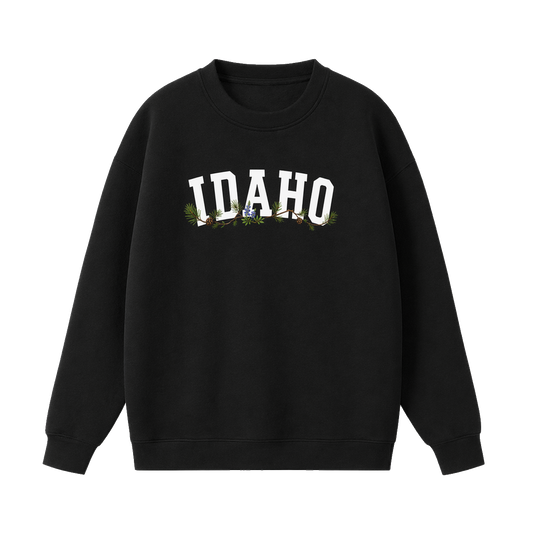 Collection 10 Idaho Essential Heavyweight Crewneck Sweatshirt - Black front