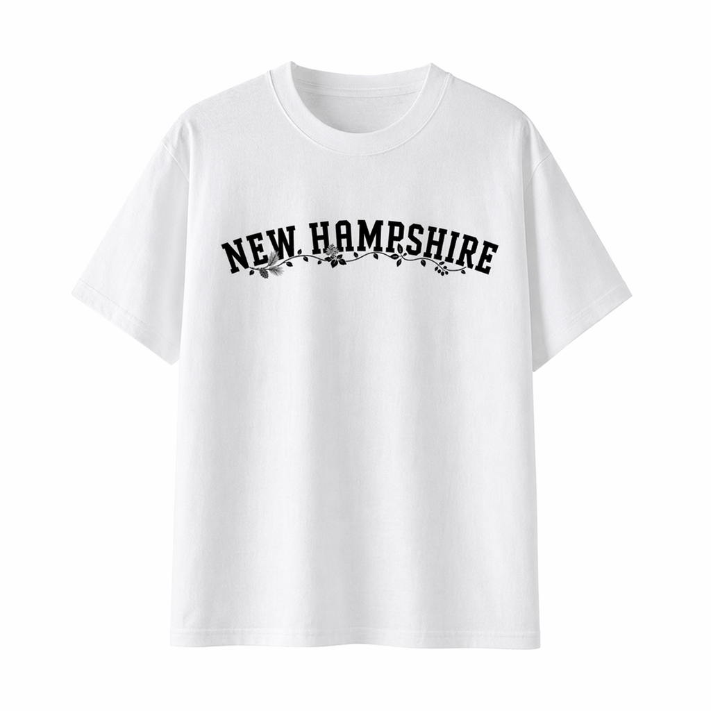 Collection 10 New Hampshire Essential Cotton T-Shirt - White front
