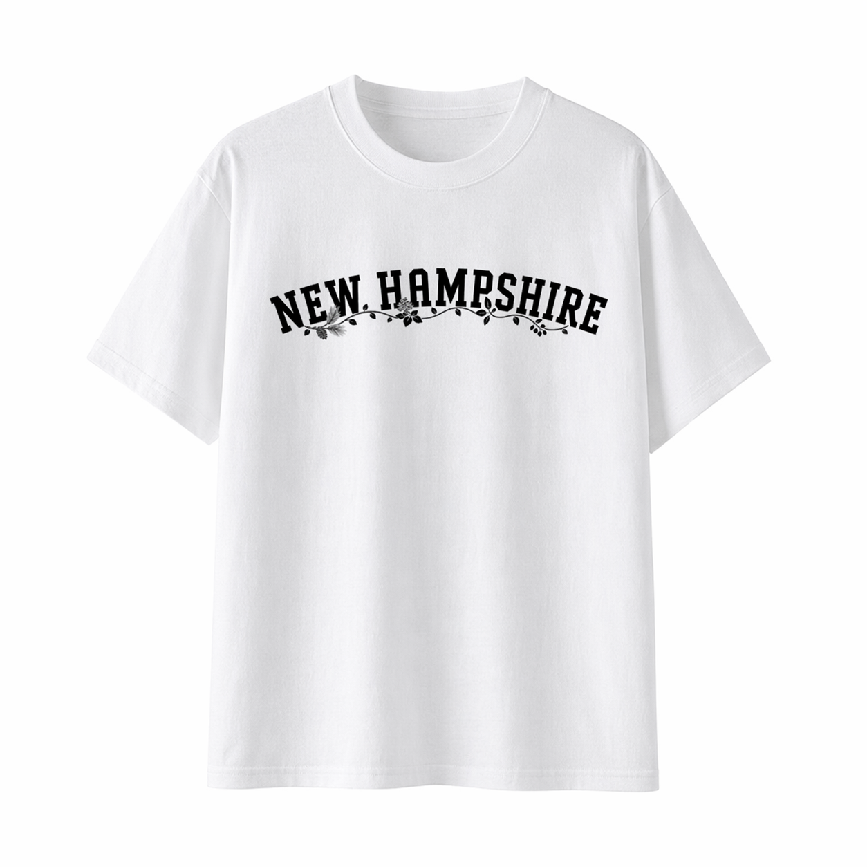 Collection 10 New Hampshire Essential Cotton T-Shirt - White front