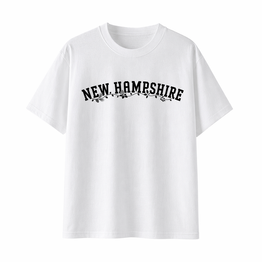 Collection 10 New Hampshire Essential Cotton T-Shirt - White front