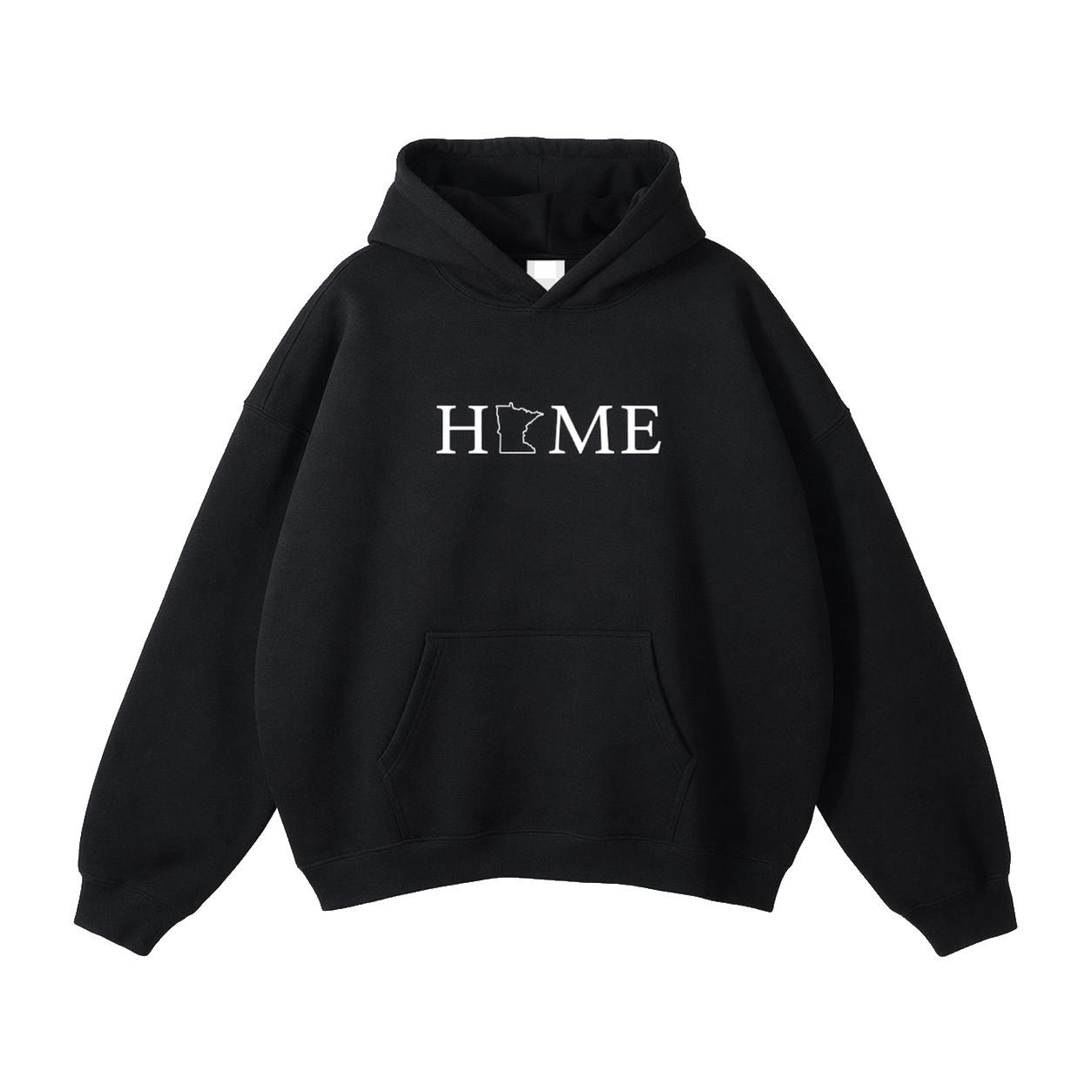 Collection 5 Minnesota Oversize Fleeced Hoodie - Black front