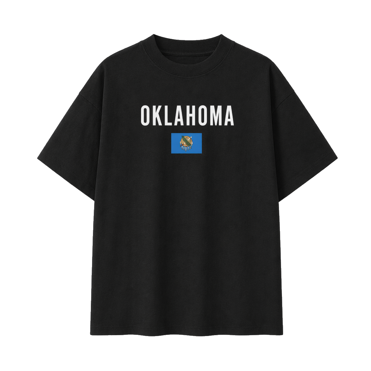 Collection 7 Oklahoma Essential Cotton T-Shirt - Black front