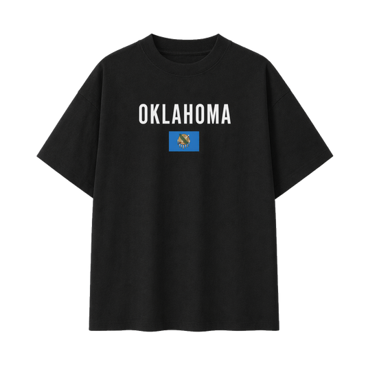 Collection 7 Oklahoma Essential Cotton T-Shirt - Black front