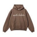 Collection 3 South Dakota Oversize Fleeced Hoodie - Brown front