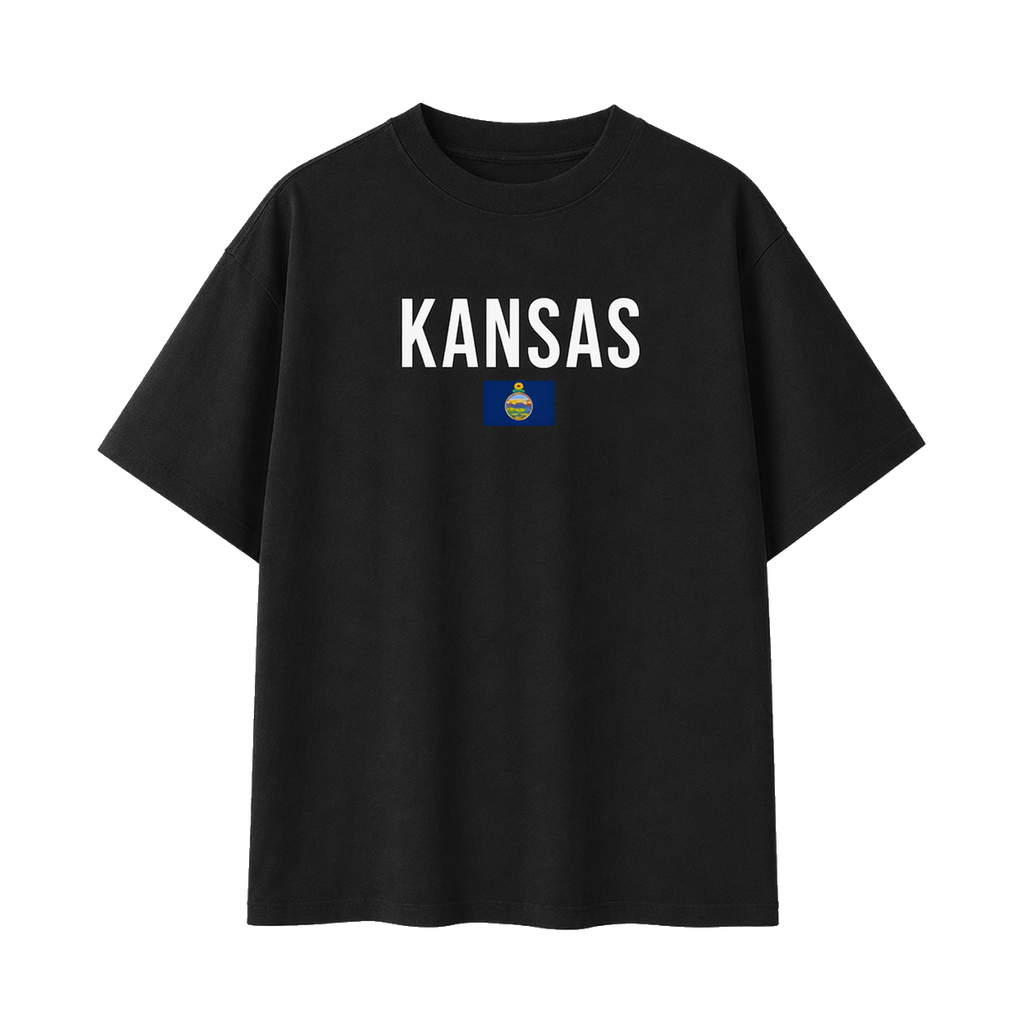 Collection 7 Kansas Essential Cotton T-Shirt - Black front