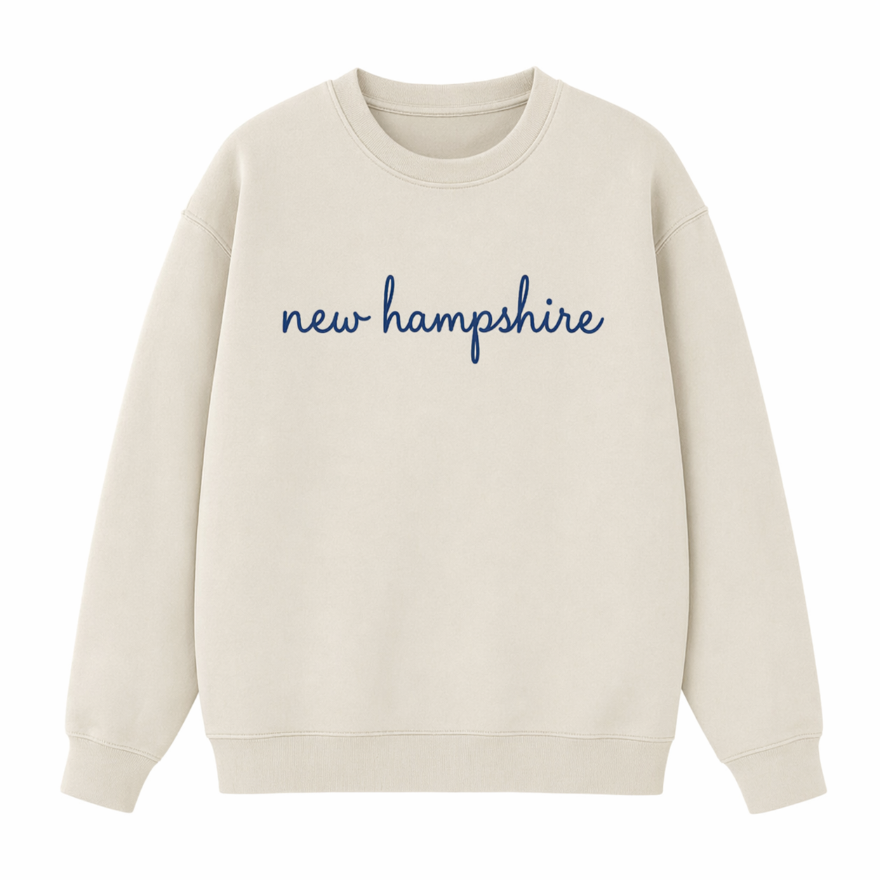 Collection 3 New Hampshire Essential Heavyweight Crewneck Sweatshirt - Cream front
