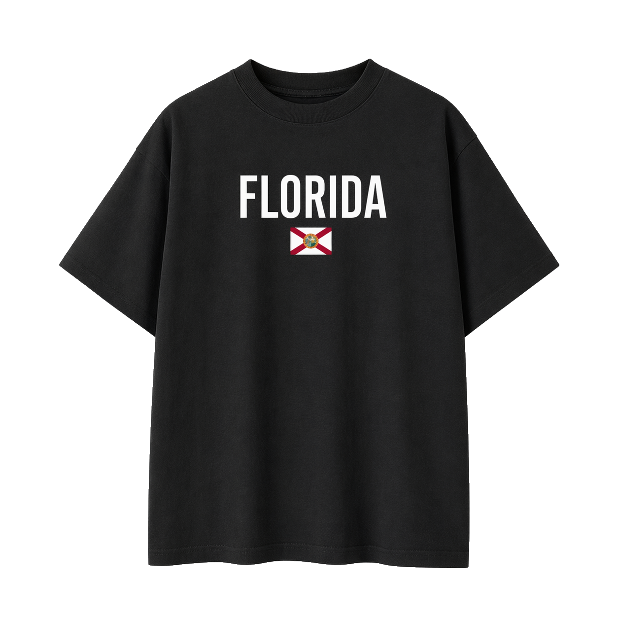Collection 7 Florida Essential Cotton T-Shirt - Black front