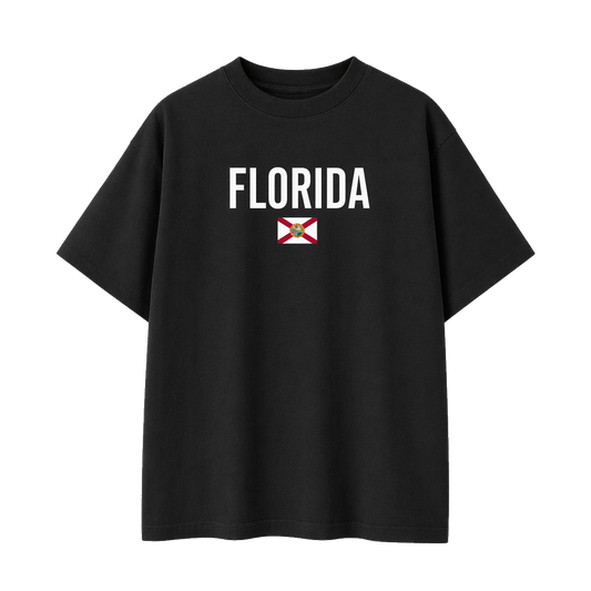 Collection 7 Florida Essential Cotton T-Shirt - Black front