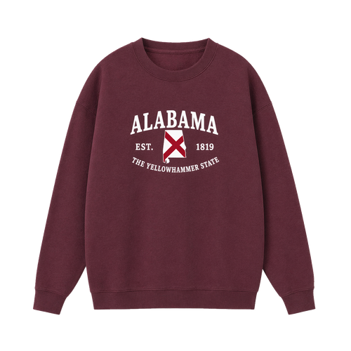 Collection 8 Alabama Essential Heavyweight Crewneck Sweatshirt - Dull Red front