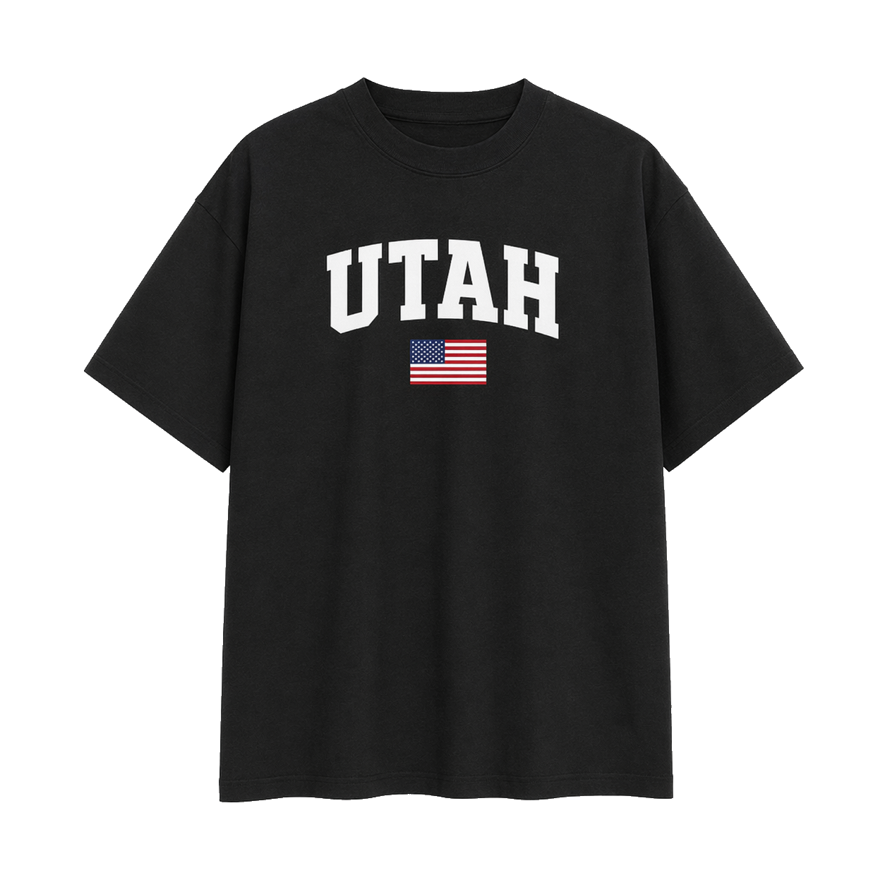 Collection 2 Utah Essential Cotton T-Shirt - Black front