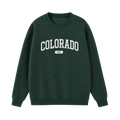 Collection 4 Colorado Essential Heavyweight Crewneck Sweatshirt - Dark Green front