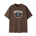 Collection 8 Montana Essential Cotton T-Shirt - Coffee front