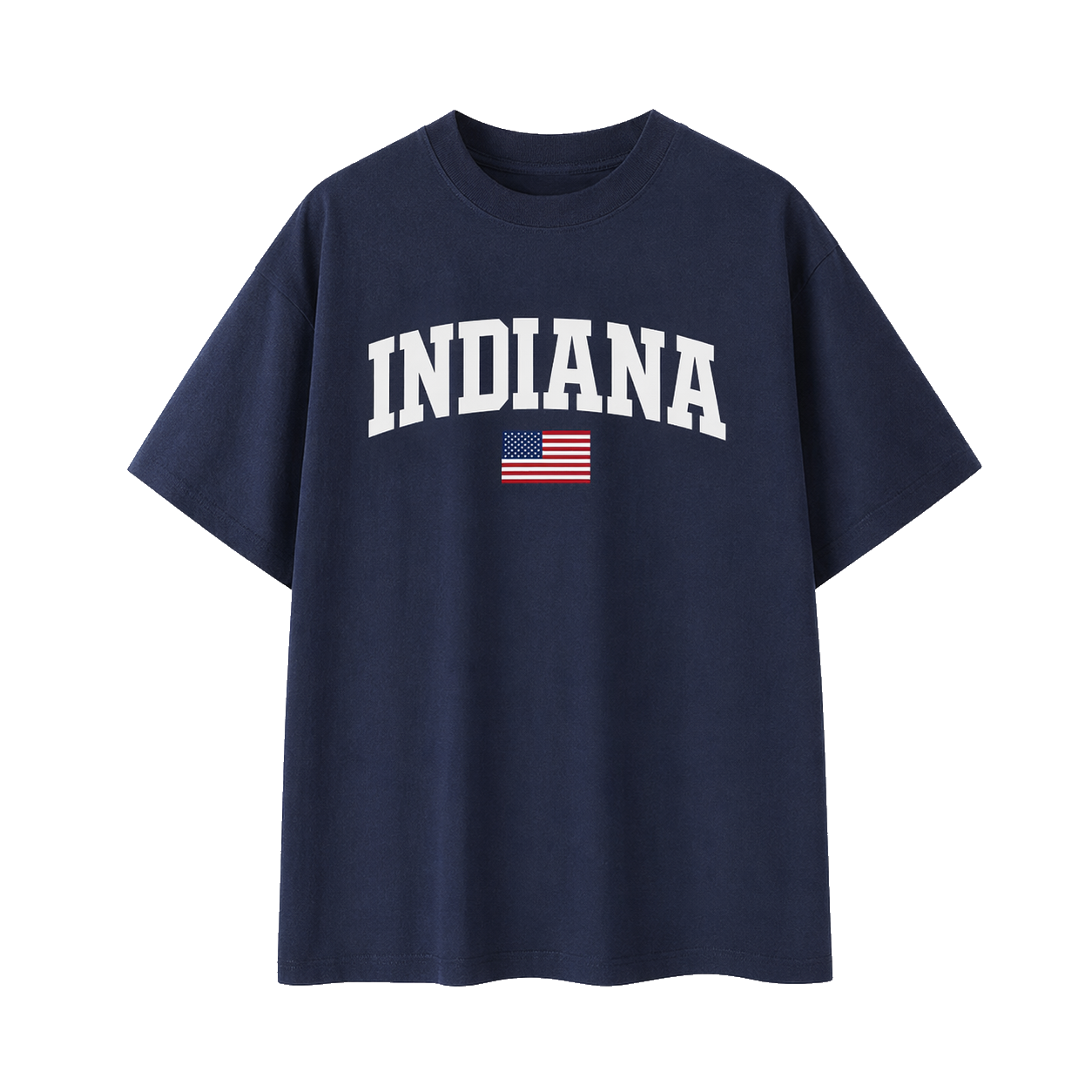 Collection 2 Indiana Essential Cotton T-Shirt - Navy Blue front