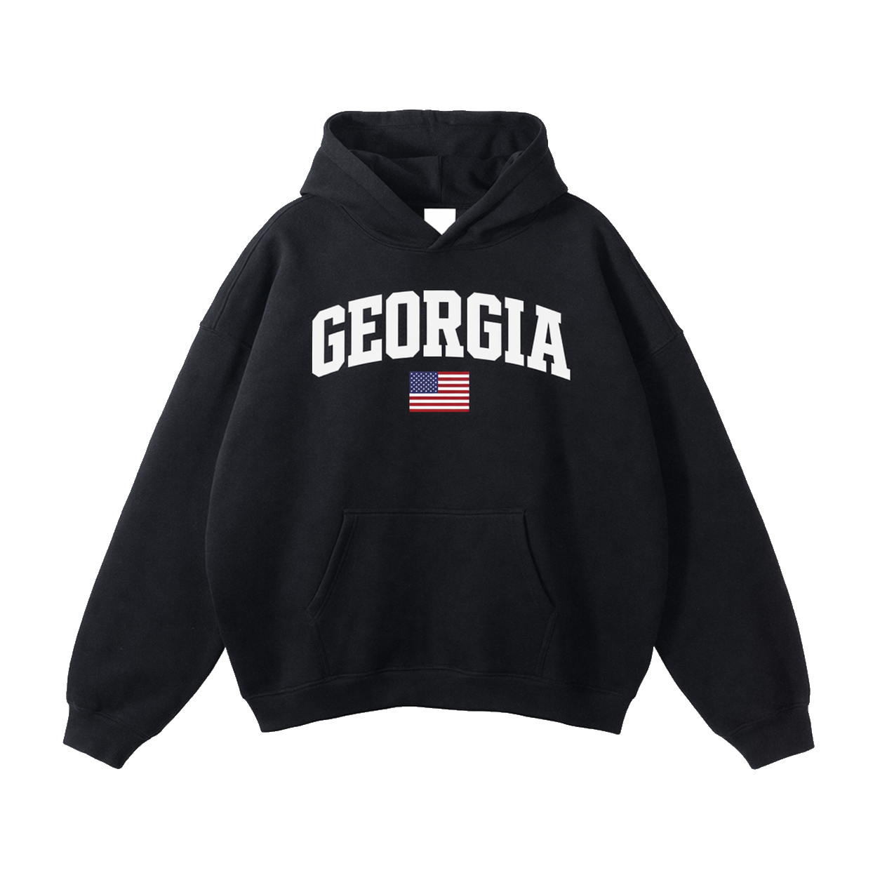 Collection 2 Georgia Oversize Fleeced Hoodie - Black front